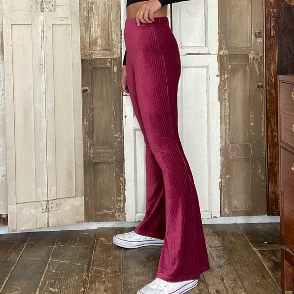Urban Outfitters Cassidy Velvet Flare Pants